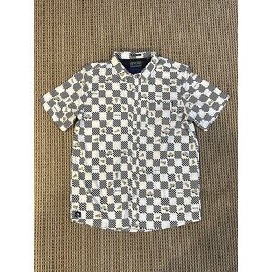 William Murray Men's Golf Short Sleeve Button Up Sz Large Shirt Taxi Pizza Print